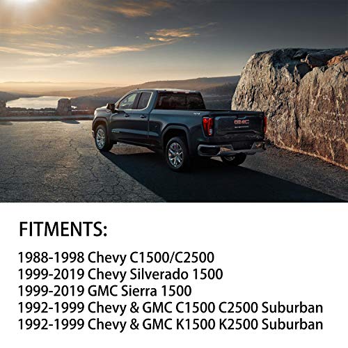 Suspension 2 Inch Rear Lowering Shackle Fits For 1988-1998 Chevy Gmc C1500/C2500 1988-2018 Silverado Gmc Sierra 1500 Replaces 410520 #TOP3