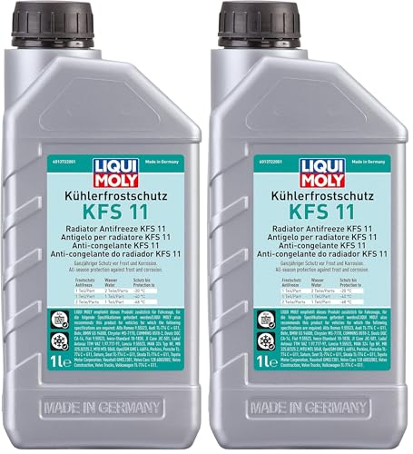 LIQUI MOLY Anti-congelante KFS 11, 1 L, Anticongelante del radiador 11, SKU: 21149 (Paquete de 2)