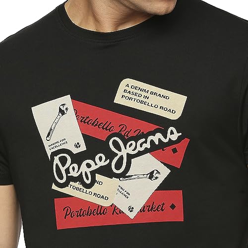 Image of Pepe Jeans Men Cotton Regular Fit T-Shirt