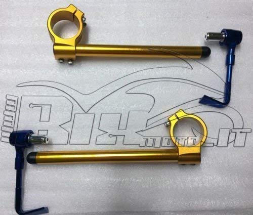 Kit semimanubri 50 mm oro ergal + paraleve blu x