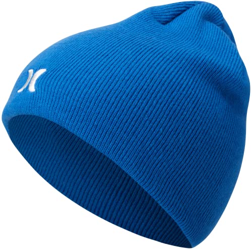 Image of Hurley Mens Beanie Icon Staples Lightweight Winter Hat | Lightweight Classic Loose Knit Fabric Delivers All-Day Warmth and Comfort for Casual Wear, Skiing or Snowboarding