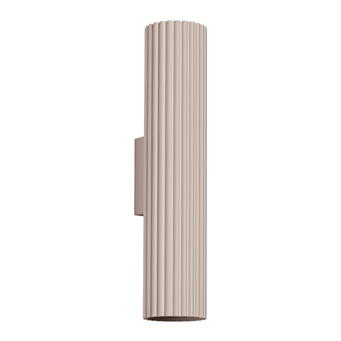 SOLLUX lighting Wandleuchte Innen - Wandlampe Aluminium - 1 Flammig - LED Lampe Glühbirne - Taupe Karbon