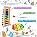 Wooden Xylophone for Kids,Toddler Xylophone Toy with 2 Child Safe Mallets,8 Diatonic Keys Musical Instruments for Preschoolers Educational Toys,Gifts