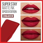 Maybelline Super Stay Matte Ink Liquid Lipstick Makeup, Long Lasting High Impact Color, Up to 16H Wear, Exhilarator, Ruby Red, 1 Count, Packaging May Vary - Image 3