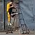 Ladders,Telesladder Fiberglass Telescoping Extension Ladder Non Conductive, Anti-Pinch Heavy Duty Folding Ladder for Outdoor Building & Rooftops Max Load 150Kg/330Lb/3.1M+3.1M/10Ft