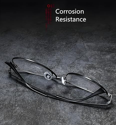 Image of Roshfort Lucky Bhaskar Zero Power Blue Cut Computer Glasses | Anti Glare, Lightweight & Blocks Harmful Rays | UV Protection Specs | Men & Women | Large | German101