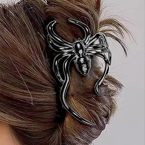 3 Pinzas para cabello Halloween diseño esqueleto y murciélago miniatura 4