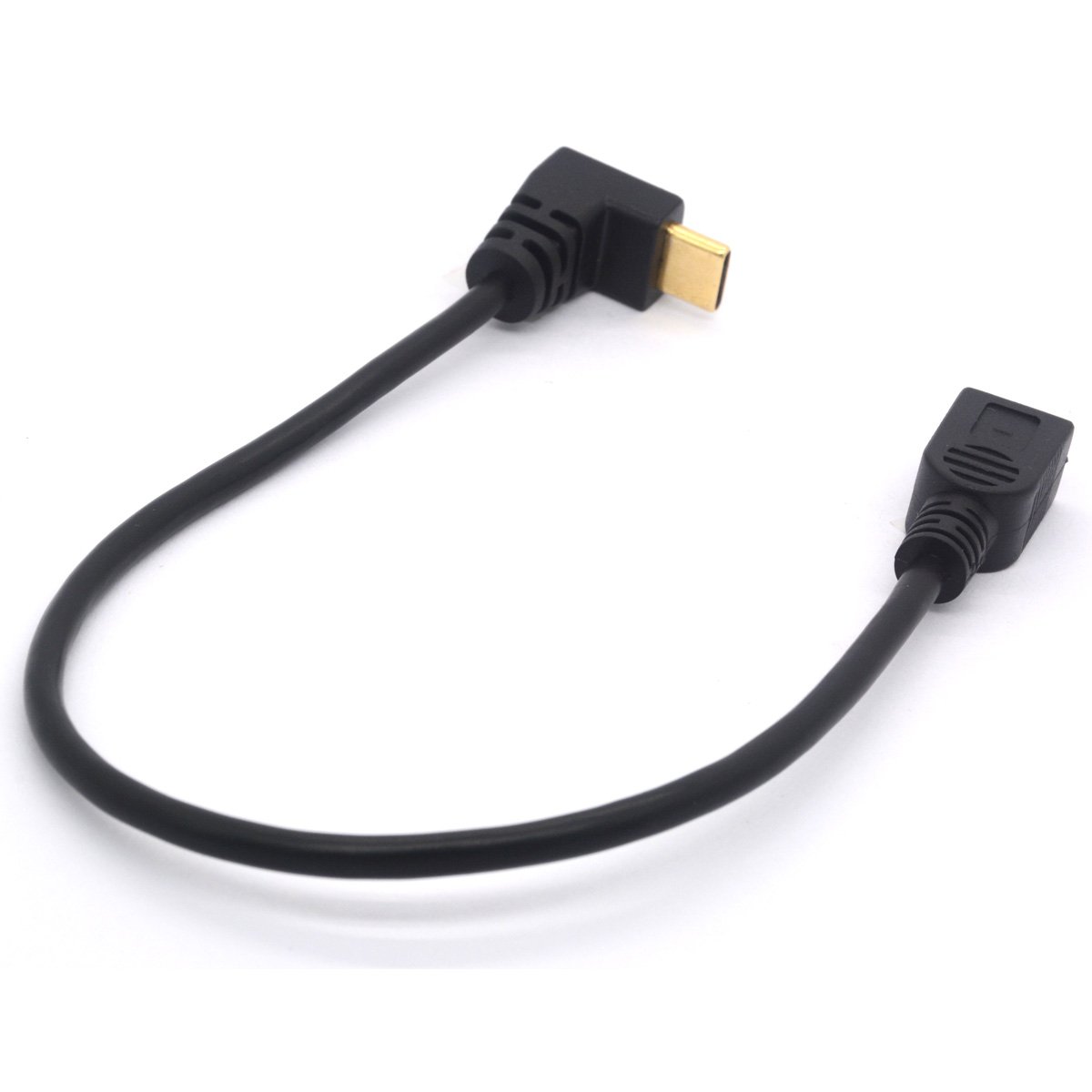 Cavo Duttek USB C A Mini USB - 26 Cm, Connettore A 90°, Per Fotocamera Canon, Controller PS3, MP3, GPS - Sincronizzazione E Ricarica