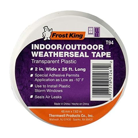 Frost King Clear T94H Plastic Weather-Seal Tape 2-Inch by 25-Feet, 2" X ft Cover