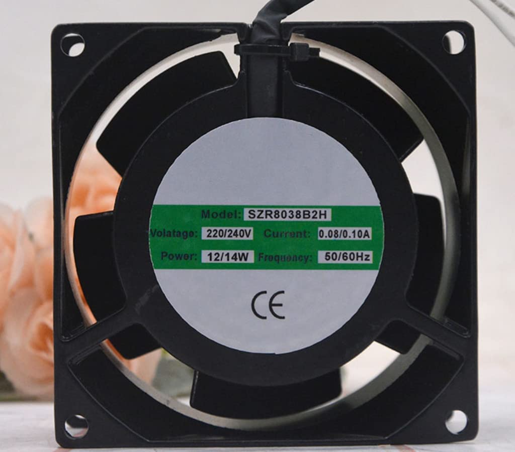 CZVJUKBYP 220V 0.08A 12W 8038 Cooling Fan 80X80X38mm