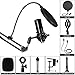 immagine 2Kalawen Microfono a Condensatore USB Professionale di Registrazione per Cellulari PC Computer da Studio con Supporto da Tavolo Filtro Antipop Treppiedi