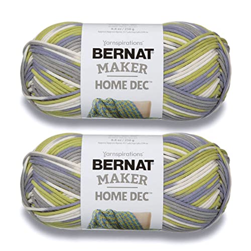 Image of Bernat Maker Home Dec Lilac Fence Varg Yarn - 2 Pack of 250g /8.8oz - Cotton - 5 Bulky - 317 Yards - Knitting, Crochet, Crafts & Amigurumi
