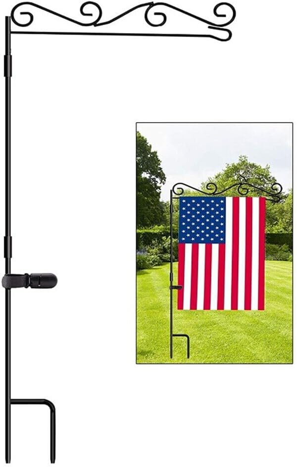 peak motion Garden Flag Stand Holder Pole, Yard Flag Stand