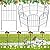 VANCASTLE Decorative Garden Fence 10 Panels, Total 10.5ft (L) x 24in (H) Rustproof Metal Wire Fencing Border Animal Barrier, Flower Edging for Landscape Patio Yard Outdoor Decor, Arched