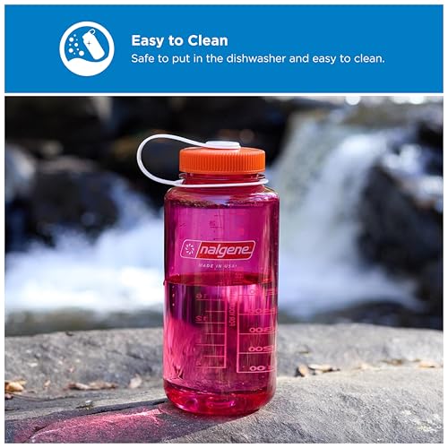 Image of Nalgene 32 oz Wide Mouth Water Bottle | BPA-Free, Durable & Leak Proof, Lightweight Bottle for Hiking & Gym, Work & Travel