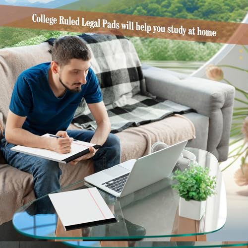 Legal Pads 8.5 x 11 Note Pads, 2 Pack Notepad 8-1/2 x 11 Legal Pad, 30 Sheets/Pad, Legal Pads 8.5 x 11 College Ruled Thick Writing Paper Lined Tablets Paper Pads Notepads for Work  image 5