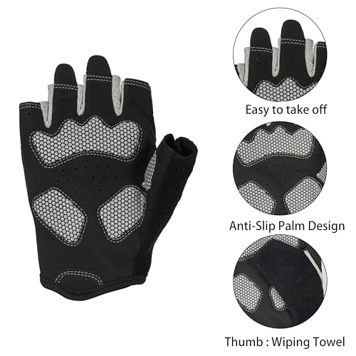 Workout Gloves for Men Women, Anti Slip Breathable Weight Lifting Gloves for Gym Exercise, Cycling, Fitness, Training - Image 4