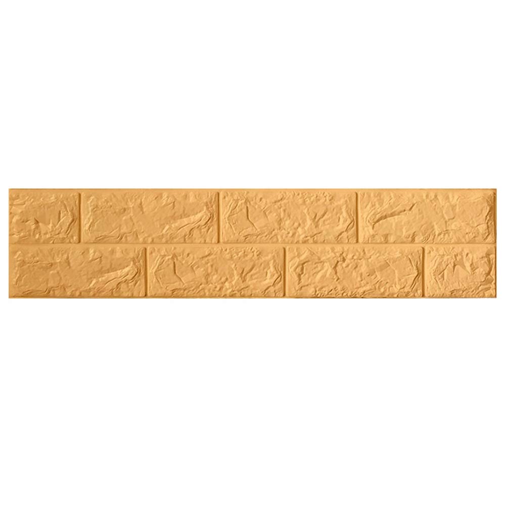 ZHANWEI 3D Wall Panels Wallpaper Brick Pattern Baseboard Self-Adhesive Collision Waterproof Soft Package, 11 Colors, 70x15cm (color : J, Size : 5 PCS)