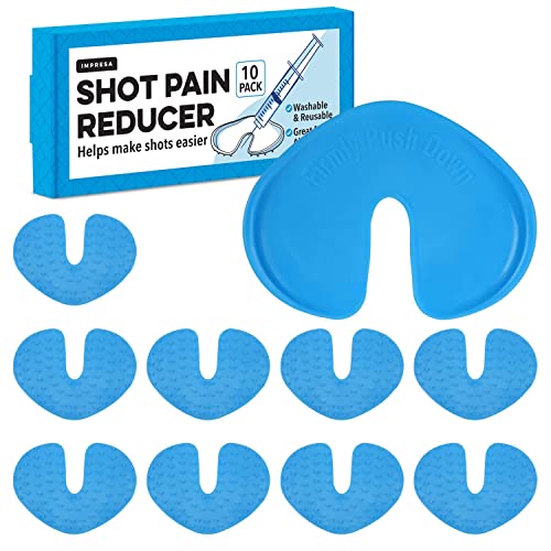 Image of IMPRESA Shot Pain Blocker Device - Immediate Injection Comfort & Injection Pain Reducer - Soothes Little Patients & Pediatric Shot Distraction - Washable Convenience & Needle Phobia Relief - 10 Count