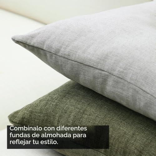 Encasa XO Fundas de Cojín de Chenilla, sin Relleno 50x50 cm