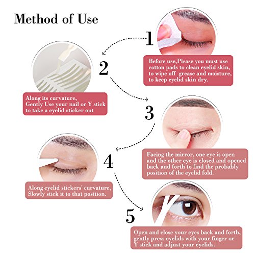 120Pairs Eye Tape Double Eyelid Tape Invisible Two-Side Eyelid Tape Stickers, Instant Eye Lift Without Surgery, Perfect for Hooded, Droopy, Uneven, or Mono-eyelids