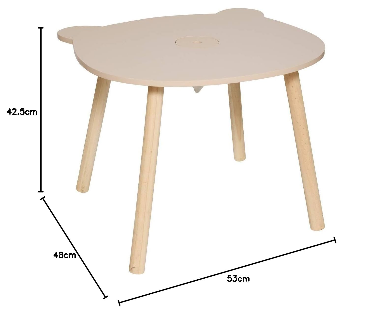Atmosphera - Mesa Infantil Douceur Beige d60cm