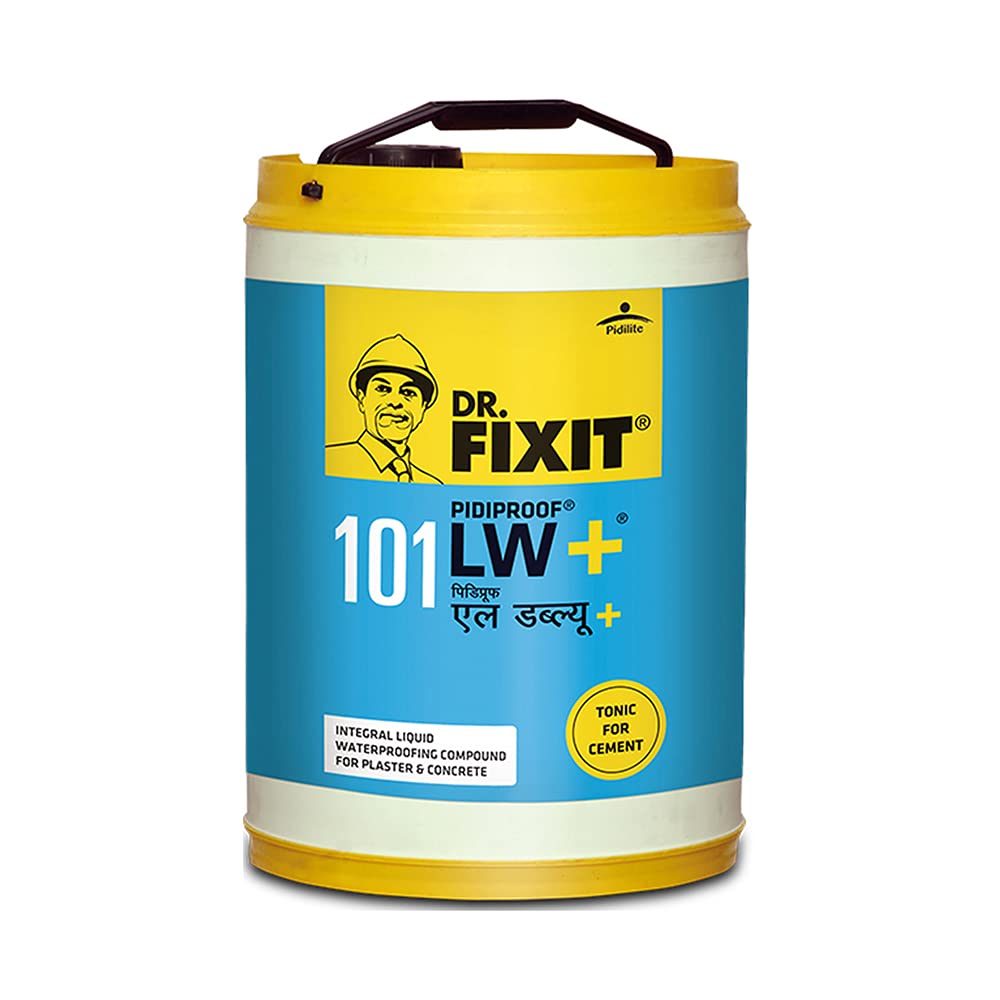 Dr. Fixit PIDIPROOF LW+, 200ml for 1 bag cement, Cement Tonic, Integral Waterproofing, 20 litre