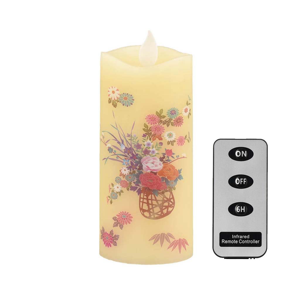 Amazon｜お仏壇のはせがわ LEDローソク いろはあかり 花籠