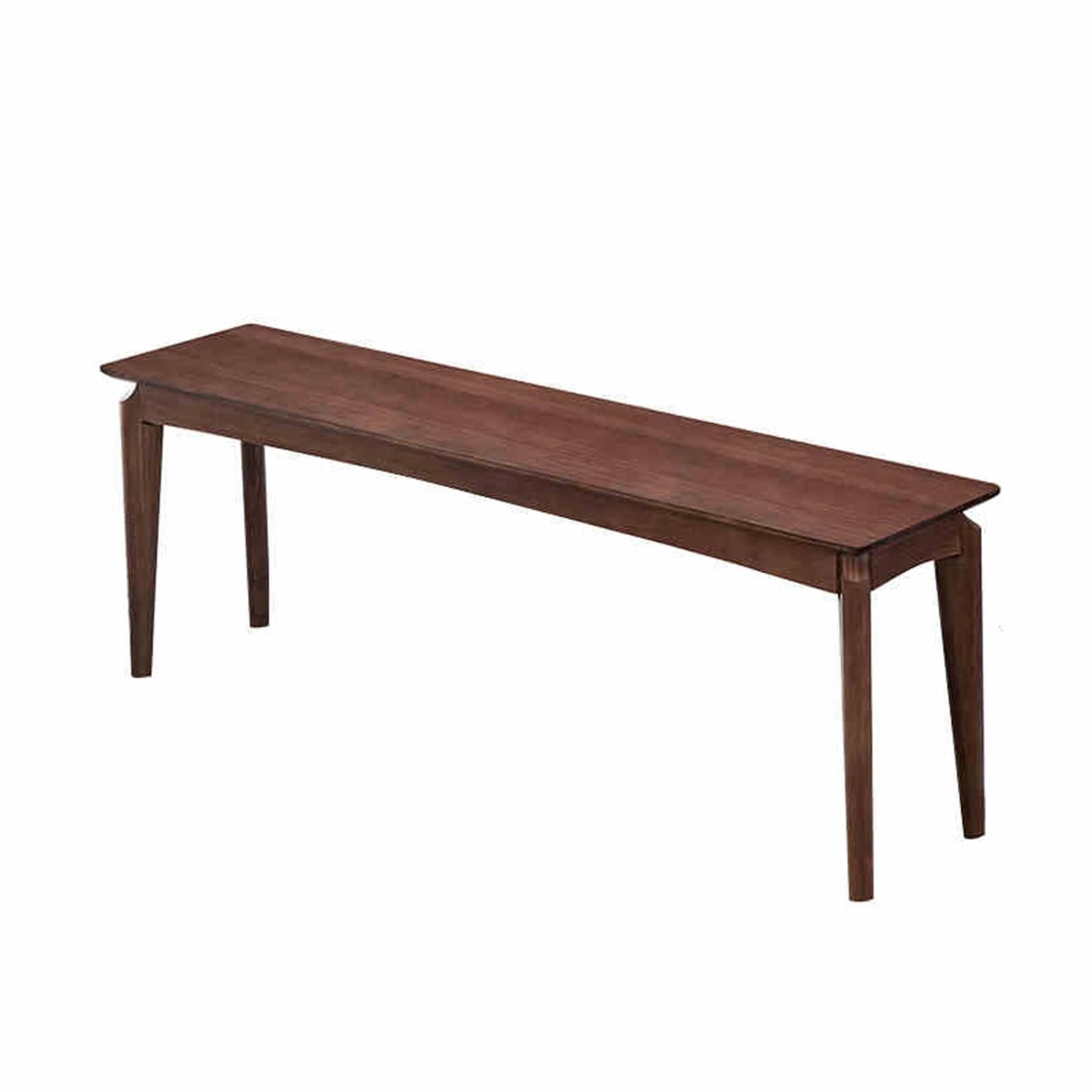 Banc d'entrée en bois asiatique naturel style ferme 99 cm finition noyer rustique
