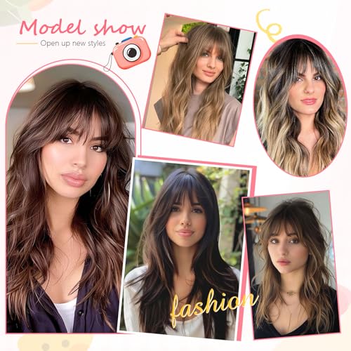 Clip in Bangs 100% Real Human Hair, Wispy Bangs Hair Clip, Hair Bangs Clip in Human Hair, Fake Bangs Fringe with Temples Hairpieces, Clip on Bangs for Women Daily (Natural Black, Wispy Bangs) - Image 4