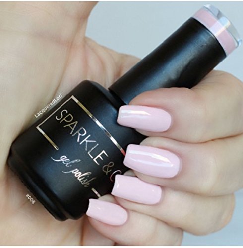 Sparkle & Co. Gel Color 008 Pastel Cream Pink Soak Off UV/LED Gel Nail Polish 15ml