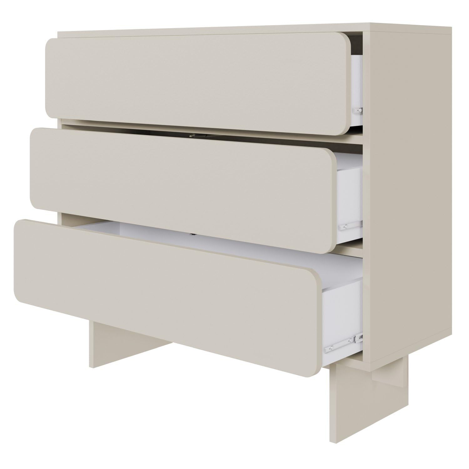 Selsey Wuwu - Cassettiera con 3 cassetti, 101 cm, colore: Grigio