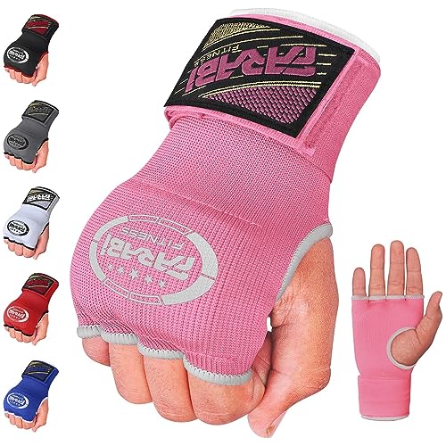 Vendas de mano, de Farabi, para niños, con gel interior; para boxeo, Muay Thai, MMA, gimnasio, color rosa, tamaño infantil