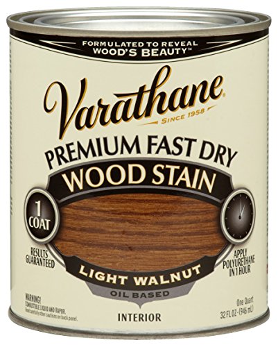 Rust-Oleum 262015 Light Walnut Varathane Premium Fast Dry Wood Stain, 1 Quart, 2 Pint Can (Pack of 2)