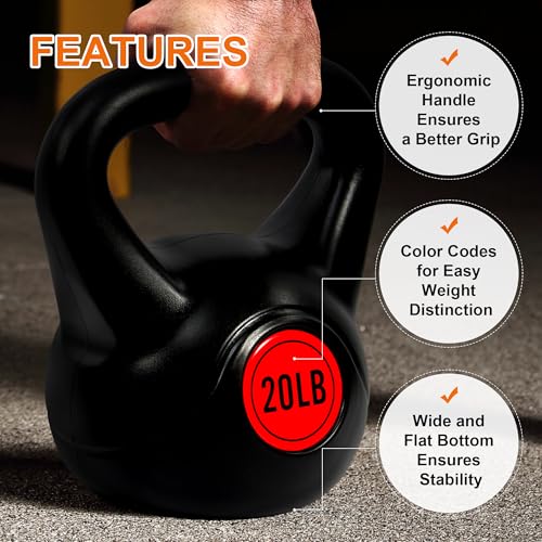 image for Fitvids Kettlebell Sets 4 Piece Strength Training KettleBells Weight S