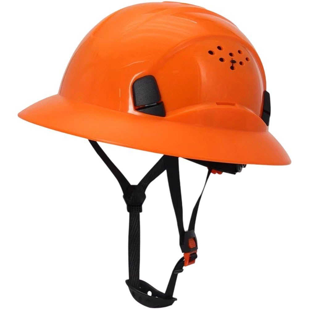 Fopytu Safety Helmet Hard Hat Adjustable Lightweight Vented Abs Work Helmet Ideal for Industrial & Construction