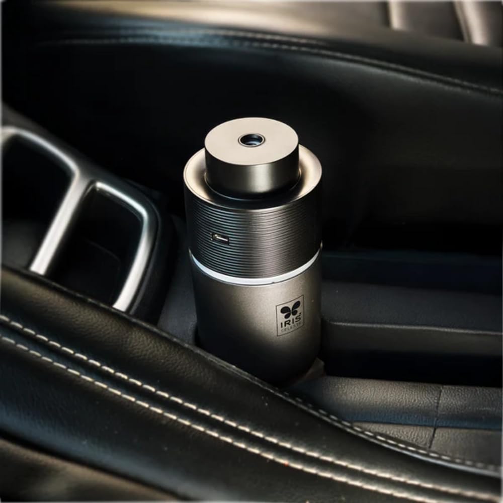 IRIS Celeste Car & Home Ultrasonic Aroma Diffuser | Electric Fragrance Diffuser | Elegant Air Freshener for Refreshing Spaces-image-26