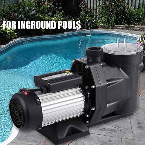 Topdeep Pool Pump 2.5 Hp Inground, 8800 Gph Self Primming Pool Pump Above Ground, 1850W Single Speed Swimming Pool Pumps With Strainer Basket & 2Pcs Connectors #TOP7
