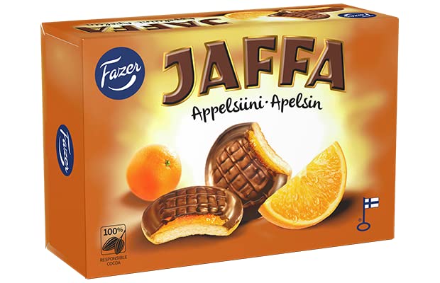 Fazer Jaffa Orange Biscuits 1 Box of 300g