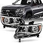 ACANII - For2015-2022 Chevy Colorado Headlights Headlamps Head Lights Lamps Aftermarket Replacement Driver + Passenger