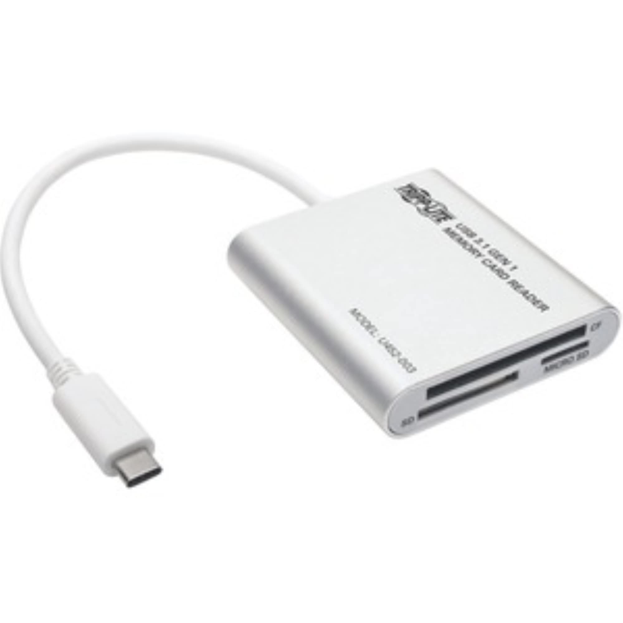 Tripp Lite U452-003 lector de tarjeta inteligente Blanco USB 3.0 - Lector de tarjetas de memoria (Blanco, 0,9 m, SD Cards: Secure Digital (SD), Elite Pro SD, Extreme III SD, Gaming Edition SD, Platinum II SD, SD..., USB 3.0, 0 - 60 °C, 15 - 85%)