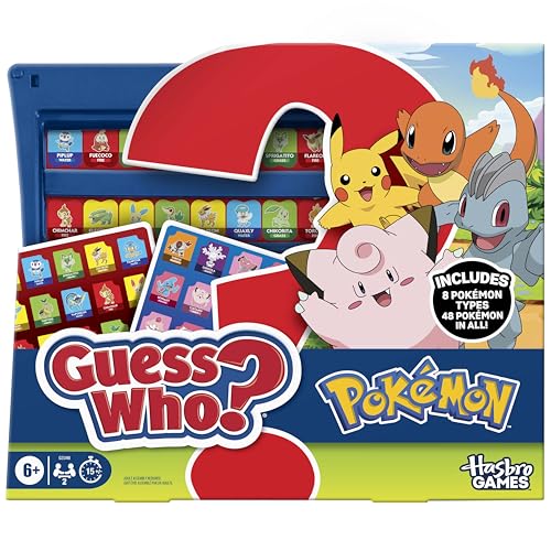 Guess Who? Pokémon Edition Game | 48 Pokémon | Fun Kids Board Games for Families | 2 Players | 15...