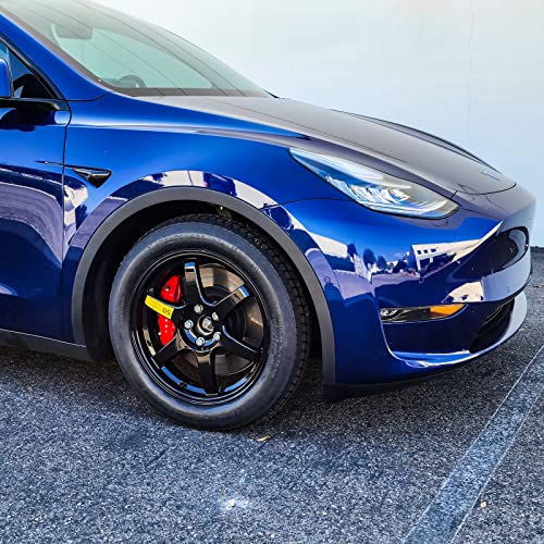 StanceMagic Complete Spare Wheel and Tire Kit for Tesla Model Y - Includes 18x4 Black Rim, 155/85R18 Spare Tire (28.5" Diameter), Scissor Jack, Lug Wrench, Sockets, Carrying Bag