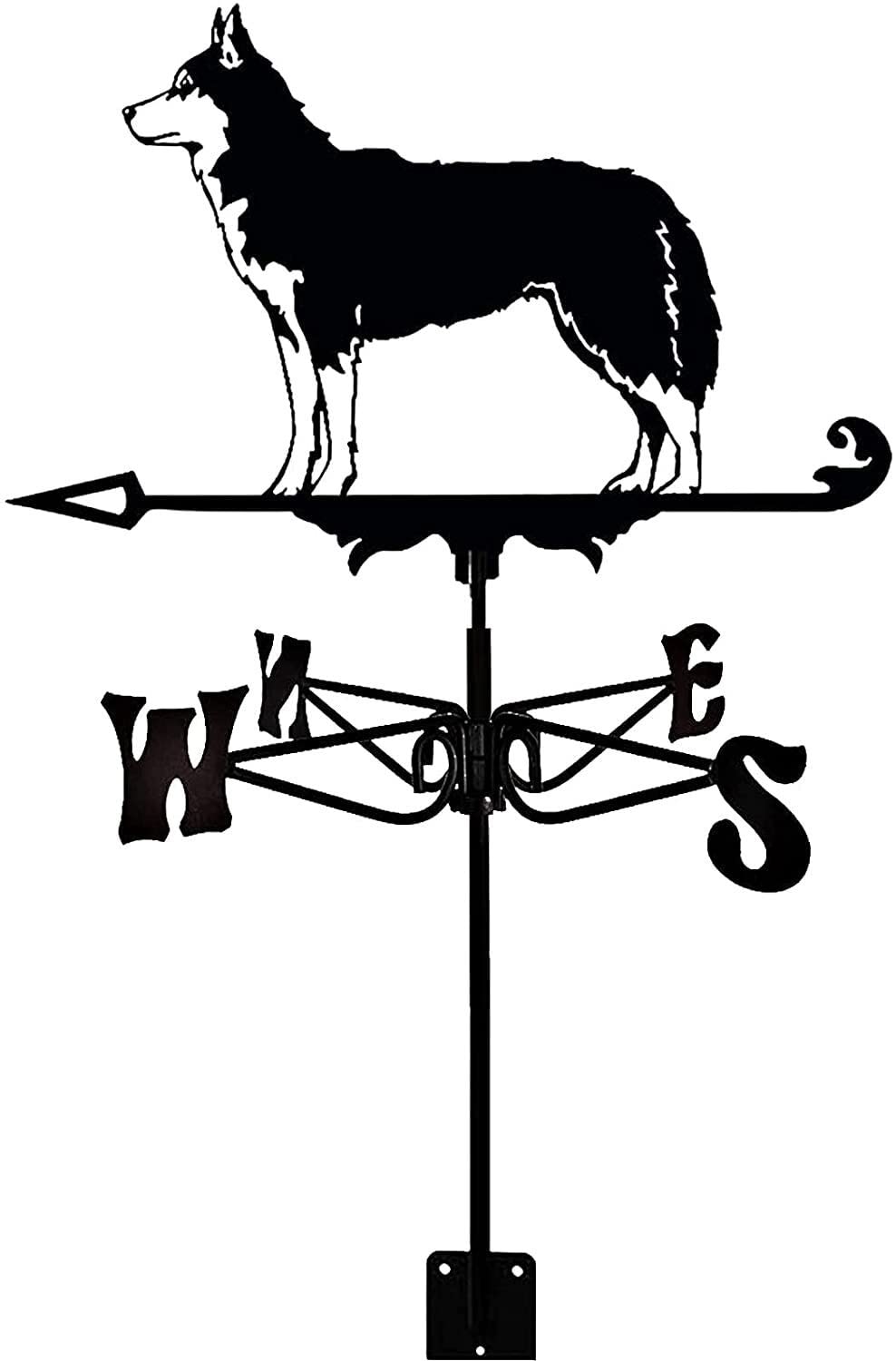 TAXXII Weather Vane Animal Metal Vintage Black Weathervane Wind Direction Indicator for Outdoor Garden Roof Paddock Decoion Vane-M