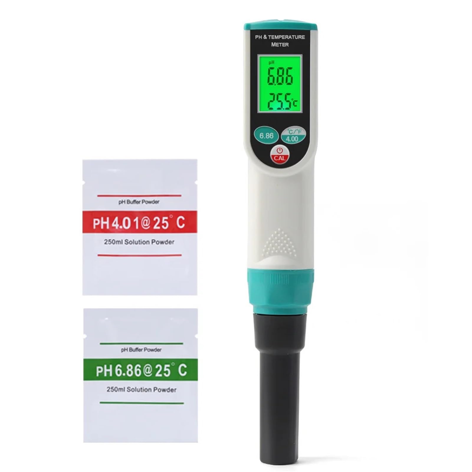 Misuratore PH del suolo di precisione 0,00~14, pH Analizzatore digitale sensore tester dell'acidità della temperatura for la semina all'aperto terreni agricoli da giardino Giardinaggio, Agricoltura
