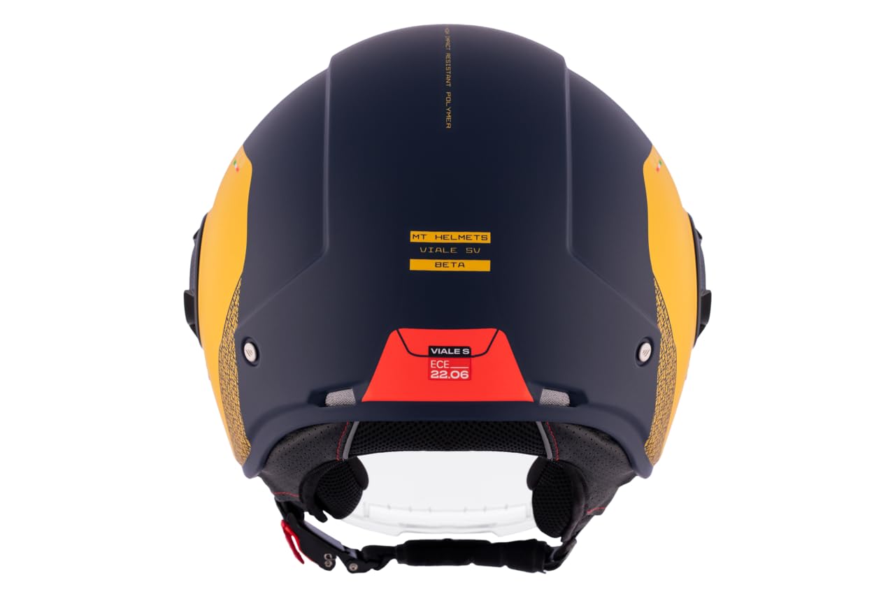 MT Helmets Viale SV S – Casco Moto Jet Urbano con Visor Solar Retráctil, Interior Lavable, Pantalla Larga y Calota HIRP | Homologado ECE 22.06 & DOT