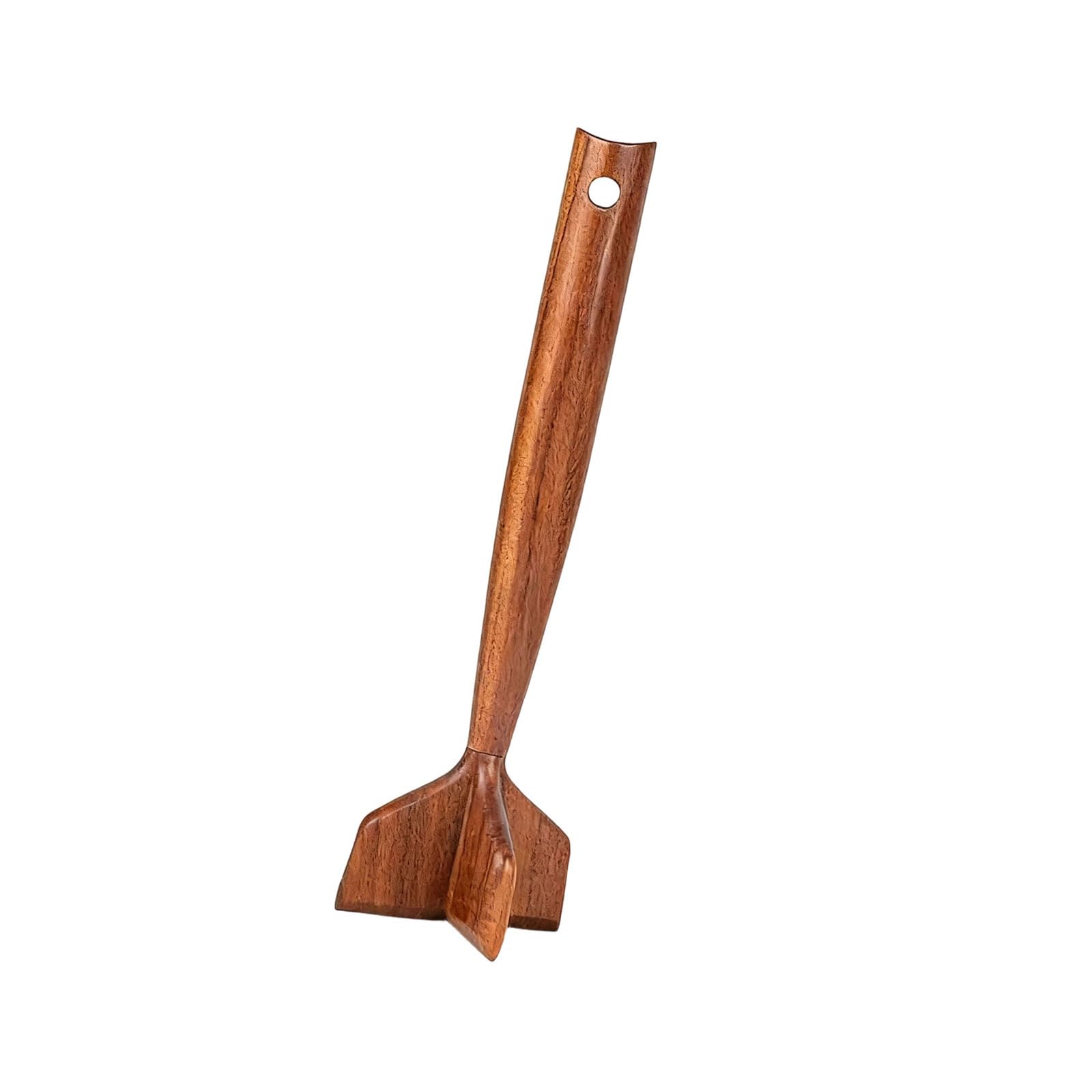 Nucelit Duty Wood Meat Grinder Smasher for Homemade Burgers Stirring Sauces on Ceramic Cast Iron Cookware 26Cm Utensil Avocado Masher Tool