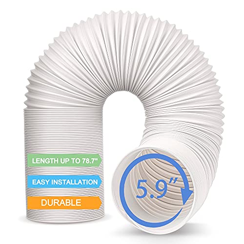 Air Conditioner Hose, Exhaust Hose - Jinï¼†Bao Universal Flexible Clockwise Portable AC Hose with 5.9 Inch ï¼ˆ6â€ï¼‰Diameter, 78.7 Inch Length- Replacement Room Air Conditioner Vent