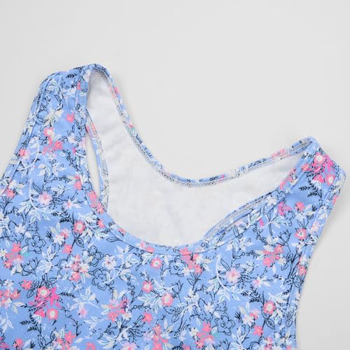 Image of Uhnice Girls Swimsuit Two Piece Tankini Swimwear with Boyshort