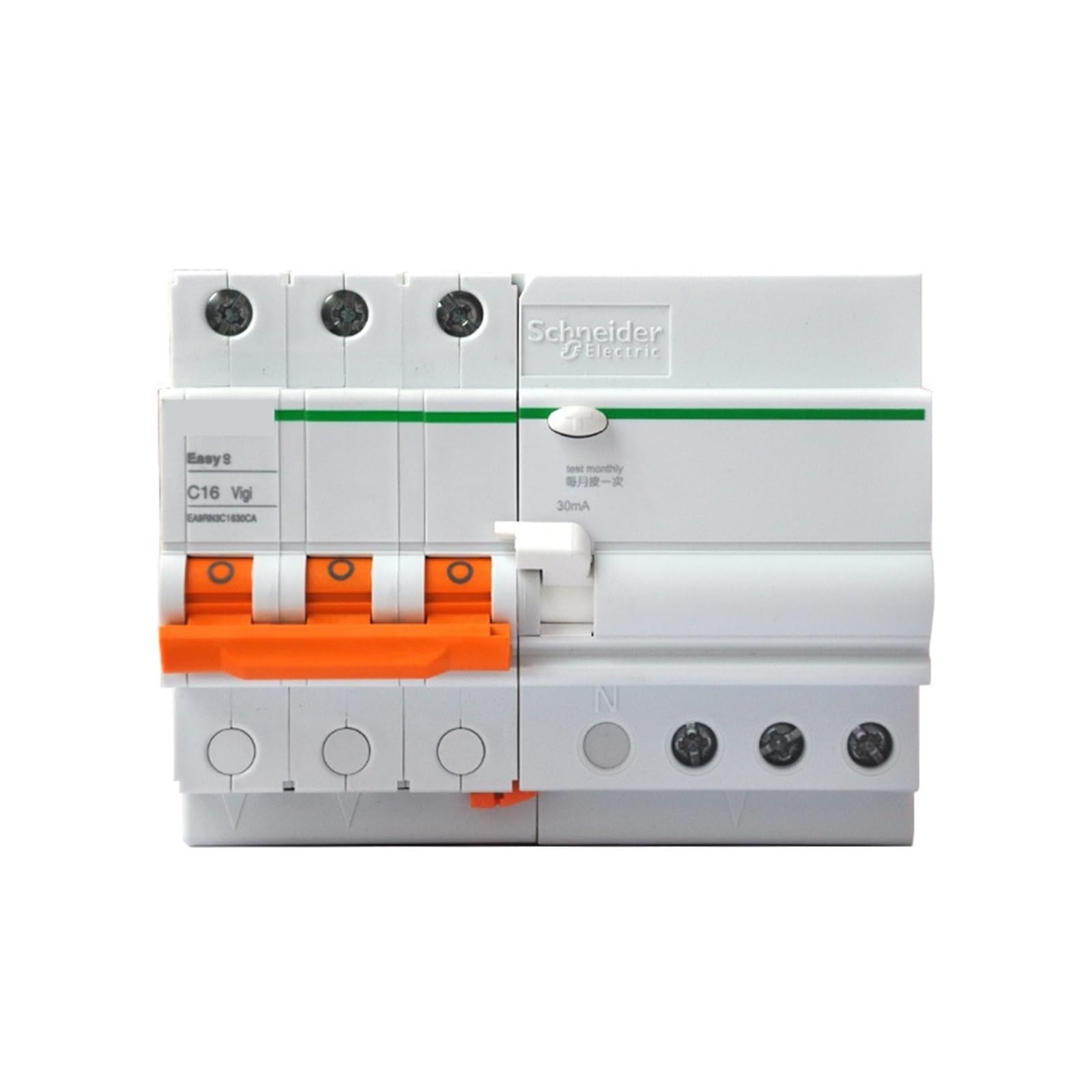 Disjoncteur de protection contre les fuites EA9R 3P C50A 30mA Classe A - 2